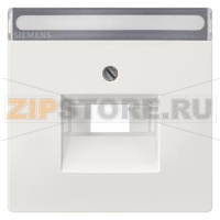 DELTA STYLE НАКЛАДКА UTU РОЗЕТКИ СПОЛЕМ ДЛЯ НАДПИСИ ТИТАНОВОБЕЛЫЙ Siemens 5TG1395