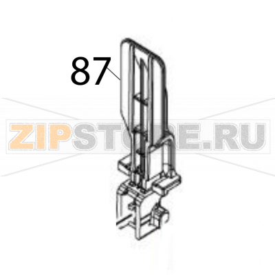 Label holder guide RH Sato CL6NX Plus Label holder guide RH Sato CL6NX PlusЗапчасть на деталировке под номером: 87Название запчасти на английском языке: Label holder guide RH Sato CL6NX Plus.