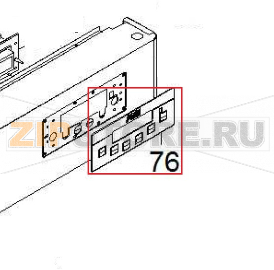 Панель Sagi IM101S Панель с мембранной трафаретной печатью Sagi IM101SЗапчасть на деталировке под номером: 76 