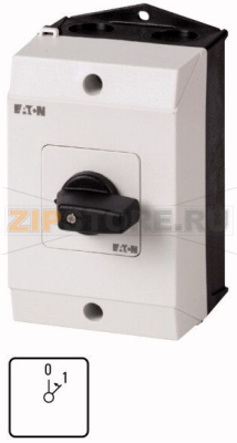 Кнопка включения, контакты: 3, 20 A, панель: 0&lt;1, 45°, без фиксации Eaton T0-2-15303/I1 