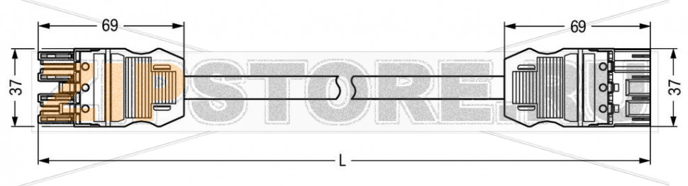 pre-assembled interconnecting cable; Eca; Socket/plug; 4-pole; Cod. B; Control cable 4 x 1.5 mm; 2 m; 1,50 mm; pink Wago 771-9994/006-207 Protected against mismating and maintenance-freeAdditional variable coding is possible.Components can be clearly printed on and color-coded to meet custom requirements....