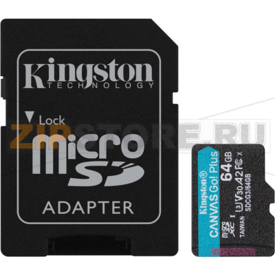 Карта памяти 64 Гб, microSDXC Kingston SDCG3/64GB 