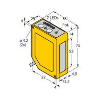 Датчик фотоэлектрический Turck Q60BB6LAF1400