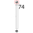 Tappo fulcro superiore porta Unox XVC 504