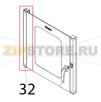 Tappo inferiore in plastica Piron PF1006_PI1 Tappo inferiore in plastica Piron PF1006_PI1Запчасть на деталировке под номером: 32