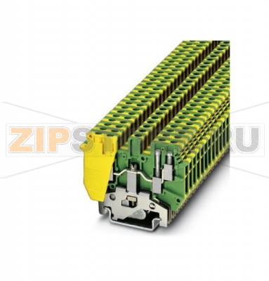 1-ярусный клеммный блок Phoenix Contact UDK 4-PE с двухсторонним расположением сдвоенных контактов, сечение: 0,2 - 2,5 мм², AWG: 24 - 10, ширина: 6,2 мм, цвет: желто-зеленый.Минимальный заказ: 50 шт.Упаковка: 50 шт.