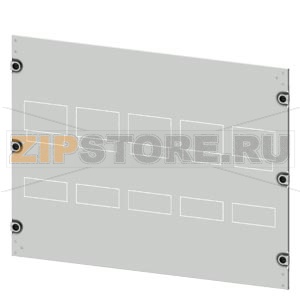 SIVACON S4 Masking frame SENTRON 3VA 3VA20 (up to 100 A) 3VA21 (up to 160 A) 3VA22 (up to 250 A) 3-pole Upright mounting position Fixed mounting Number of switches 5 Height 550 mm Width 800 mm Siemens 8PQ2055-8BA11 