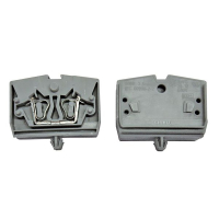 Мини-клемма проходная, пружинная, серая CHIKU RST 2,5M-MID-A