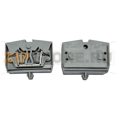 Мини-клемма проходная, пружинная, серая CHIKU RST 2,5M-MID-A 