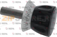 ЧЕРНАЯ РУЧКА С РАЗМЕТКОЙ Ø 18X121 ММ