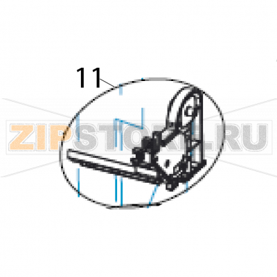 Module media holder R Sato WS412 DT Module media holder R Sato WS412 DTЗапчасть на деталировке под номером: 11Название запчасти на английском языке: Module media holder R Sato WS412 DT.