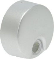 КРУГЛАЯ ГЛЯНЦЕВАЯ СЕРАЯ НАЖИМНАЯ КНОПКА