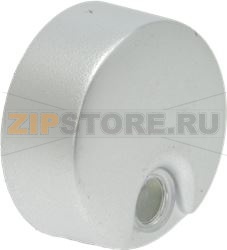 КРУГЛАЯ ГЛЯНЦЕВАЯ СЕРАЯ НАЖИМНАЯ КНОПКА 