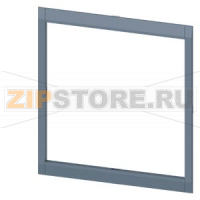 Cover frame for door cut-out 200,3 x 200,8 mm (W x H) accessory for: Front mounted rotary operator with door interlock 3VA9677-0EK2. and 3VA9677-0EK3. Siemens 3VA9583-0SB50