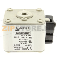 Предохранитель, 900 A, AC 690 В, 200 кА, size 2, aR, IEC UL Eaton FUSE 900A 690V 2BKN/50 AR UC