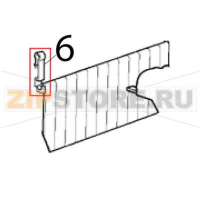 Jalousie rechtehalterung Scotsman EC 126 AS Jalousie rechtehalterung Scotsman EC 126 ASЗапчасть на деталировке под номером: 6