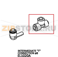 Intermediate "T" connection ø8 Unox XBC 405E