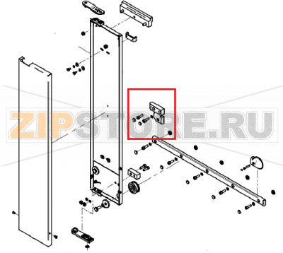 Customer service set, guide strip, lower VST P3  CONVOTHERM OES 10.10    Customer service set, guide strip, lower VST P3 CONVOTHERM OES 10.10Запчасть на сборочном чертеже под номером: 448Название запчасти на английском&nbsp;языке: Customer service set, guide strip, lower VST P3 CONVOTHERM OES 10.10