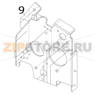 Gear frame CK Toshiba TEC B-852-TS12-CN Gear frame CK Toshiba TEC B-852-TS12-CNЗапчасть на деталировке под номером: 9