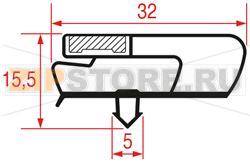 SNAP-IN GASKET 585x465 mm 