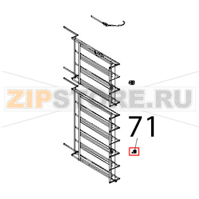 Nottolino M6x12.5, con taguo ott. crom. FE Unox XBC 804 Nottolino M6x12.5, con taguo ott. crom. FE Unox XBC 804Запчасть на деталировке под номером: 71