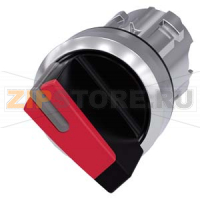 АКТУАТОР ПОВОРОТНОГО ПЕРЕКЛЮЧАТЕЛЯ С ВОЗМОЖНОСТЬЮ ПОДСВЕТКИ, 22MM, КРУГЛ., ГЛЯНЦЕВЫЙ МЕТАЛЛ, РУКОЯТКА КОРОТКАЯ ЧЁРНАЯ С КРАСНОЙ ВСТАВКОЙ, 2 КОММУТАЦИОННЫХ ПОЛОЖЕНИЯ: O<I, БЕЗ ФИКСАЦИИ, УГОЛ ПОВОРОТА РУКОЯТКИ 45 ГРАД. : 10:30Ч./12Ч. Siemens 3SU1052-2BC20-0