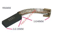 SPAZZOLE MOTORE 6x9x22/25 mm