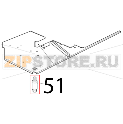Let set Scotsman AF 124 Let set Scotsman AF 124Запчасть на деталировке под номером: 51