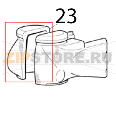 Spout insulation Scotsman AF 124 Spout insulation Scotsman AF 124Запчасть на деталировке под номером: 23