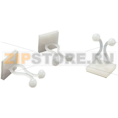 Зажим кабельный 15 мм, самоклеящийся TRU Components TC-TTB15203 