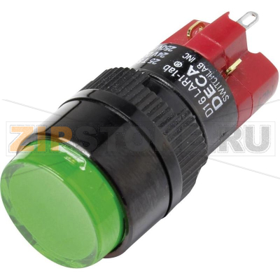 Кнопка 250 В/AC, 5 А, 1 x выкл/вкл, с фиксацией, IP40, 1 шт DECA D16LAR1-1abGG 