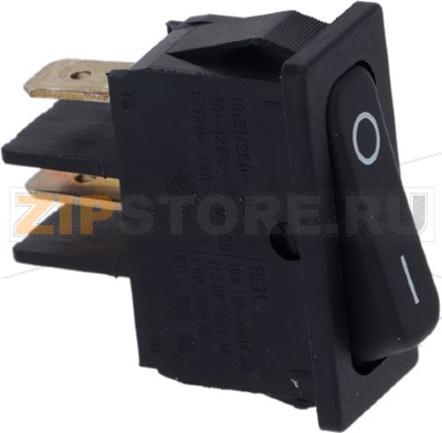 SWITCH 1-POLE BLACK 16A 250V 