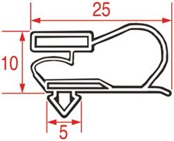 GUARNIZIONE AD INCASTRO 1250x715 mm 