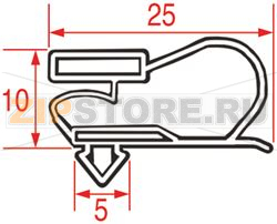 GUARNIZIONE AD INCASTRO 1250x715 mm 