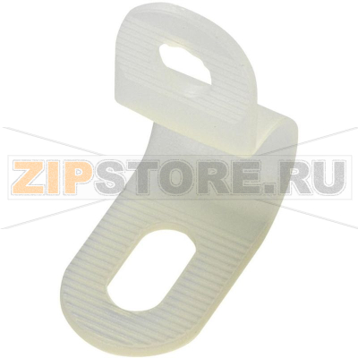 Скоба крепёжная, белая, 1 шт KSS PC-0406 