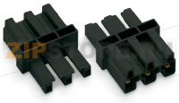 Intermediate coupler; 3-pole; Cod. A; for sockets and plugs; white Wago 770-653