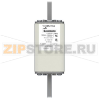 Предохранитель, 160 A, AC 1250 В, 100 кА, size 1, 45x45x138 мм, aR, DIN, IEC Eaton FUSE 160A 12