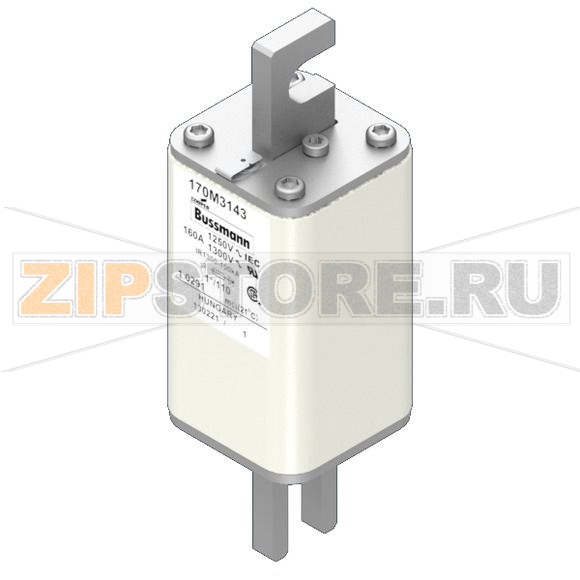 Предохранитель, 160 A, AC 1250 В, 100 кА, size 1, 45x45x138 мм, aR, DIN, IEC Eaton FUSE 160A 12 
