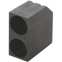 Держатель светодиода двухместный, 5 мм, чёрный, 1 шт KSS PLD2-5C