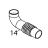 Tub overflow pipe Fagor LA-18 TP2 E