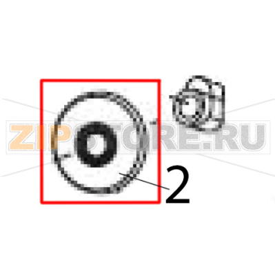 Platen roller inboard guide Zebra S600 Platen roller inboard guide Zebra S600Запчасть на деталировке под номером: 2