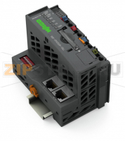 Контроллер Modbus TCP; 4-е поколение; 2 x ETHERNET, слот для карт SD; Extreme; темно-серые Wago 750-890/040-000
