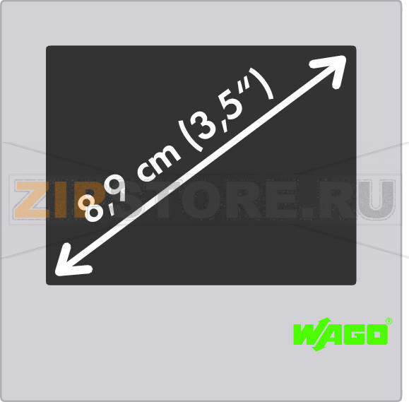 Web-панель; 8,9 см (3,5"); 320 x 240 пикселей Wago 762-1035 Благодаря специализированному программному обеспечению веб-панель работает как веб-браузер, связывая контроллер с его собственным веб-сервером. Отображение веб-визуализации CoDeSys 2.3 оптимизировано для веб-панели. Конфигурация программного обеспечения:Интернет-браузер Виртуальная машина Java Программное обеспечение для конфигурирования панели...