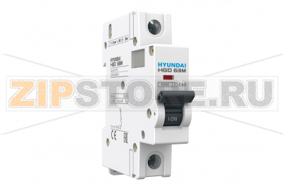 Выключатель автоматический модульный 1 А, 1 полюс, 6 кА Hyundai Electric HGD63M1PMDS0000C00001_C 