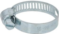 CLAMP TIES ZINC-PLATED 18 - 28 mm  BOX 5