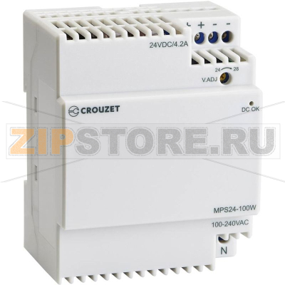 Блок питания на DIN-рейку 4.2 А, 100 Вт, 1 шт Crouzet 89451010 