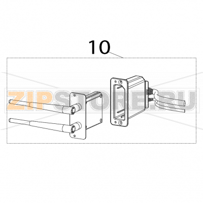 Slot-in WI-FI + BT combo upgrade kit (CN) TSC MH341T Slot-in WI-FI + BT combo upgrade kit (CN) TSC MH341TЗапчасть на деталировке под номером: 10