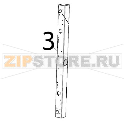 Colonnina DX porta Unox XBC 615EG Colonnina DX porta Unox XBC 615EGЗапчасть на деталировке под номером: 3