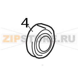 Cuscinetto per pompa di lavaggio Elettrobar E51 Cuscinetto per pompa di lavaggio Elettrobar E51Запчасть на деталировке под номером: 4