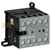 Миниконтактор В7D-40-00, 12 A, 400 B, AC3, катушка: 24 В/DC ABB GJL1317201R0001
